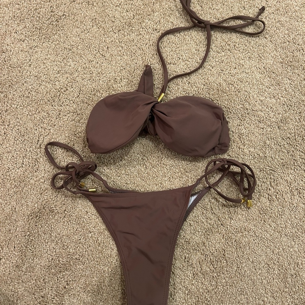 Brown Bikini Set